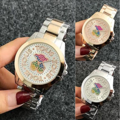 

Fashion Women Casual Bear Watch Luxury Quartz Stainless Steel Dress Wristwatch