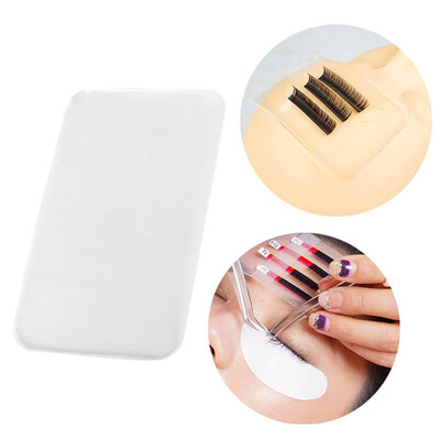 

〖Follure〗Silicone Eyelash Extension Stand Pallet Pad Eye Lash Tray Holder Tool Clear