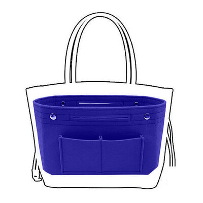 

Gobestart Womens Handbag Organizer Bag Purse Insert Bag Felt MultiPocket Tote Useful Bag