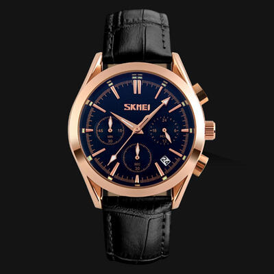 

SKMEI 9127 Male Quartz Watch Casual Waterproof Wristwatch Multifunctional Fashion Stopwatch