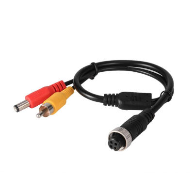 

4Pin Aviation Head to RCA Male DC Male Extension Cable Adapter for Camera