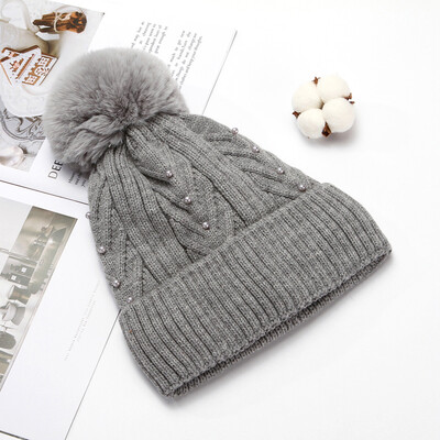 

Tailored Fashion Womens Winter Collar Plus Wild Thick knit Warm Hat