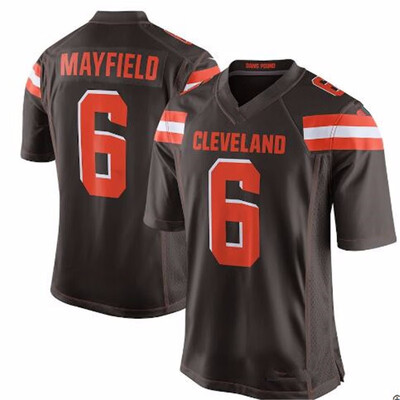 

2018 New 6 Baker Mayfield Jersey Cleveland Mens Browns 80 Jarvis Landry 5 Tyrod Taylor 79 Joe Thomas stitched Jerseys