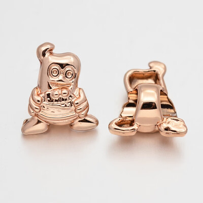 

Cadmium Free & Nickel Free & Lead Free Unfading Alloy European Beads Large Hole Penguin Beads Rose Gold 13x11x7mm Hole 5mm