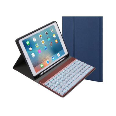 

2018ipad pro105 Bluetooth keyboard holster air2 light colorful with light bluetooth keyboard with pen slot