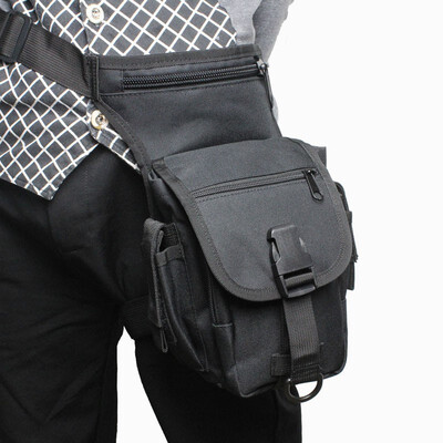 

Mens Nylon Military Tactical Travel Motorcycle Drop Leg Bag Messenger Crossbody Bum Waist Fanny Pack Thigh Pouch for Climbing Fis