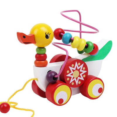 

Duckling Trailer Mini Around Beads Educational Game Toys For Kids Children