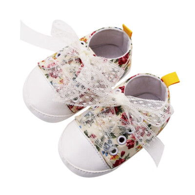 

Baby Shoes Baby Girls Breathable Floral Print Anti-Slip Shoes Sneakers Soft Soled First Walkers for Newborns