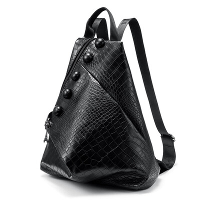 

Backpack women PU leather school bag female backpack travel bag unisex backpack school bags for teenage girls 2018 Black