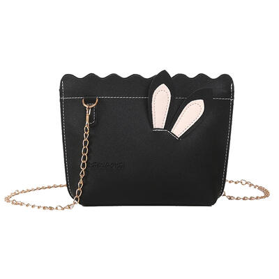 

Rabbit Ear Decor Shoulder Handbags PU Leather Women Chain Crossbody Bags