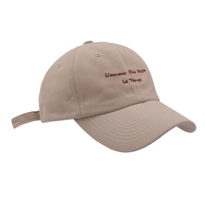 

Korean Hat Female Winter Fashion Small Letter Embroidery Harajuku Baseball Cap Male Chaozhou StudentsCap