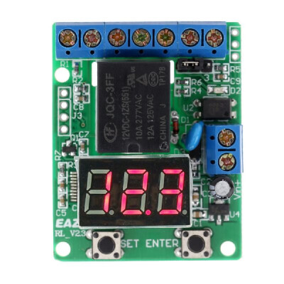 

Ts12 Time Relay Controller Relay Module Relay-operated Controller Time Relay Module DC12V 01999 Timing Range