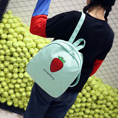 

Tailored Fashion Lovers Fruit Strawberry Backpack Girl Schoolbag Shoulder Bag BK