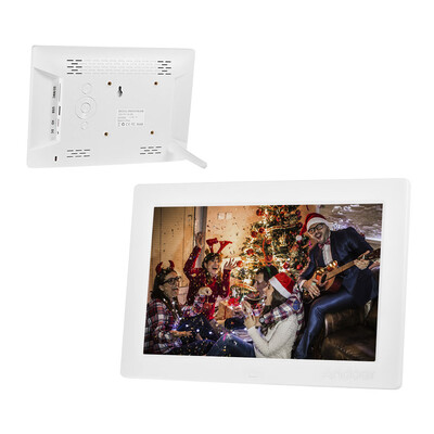 

Andoer 10inch Digital Photo Frame Full View IPS Screen 1080P Advertising Machine 1200 800 Resolution Support Random Play with Re