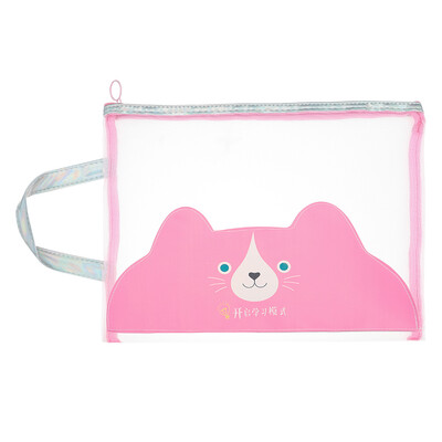 

Mesh Zipper File Bags Documents Makeup Paper Pouch Pocket for Office School New