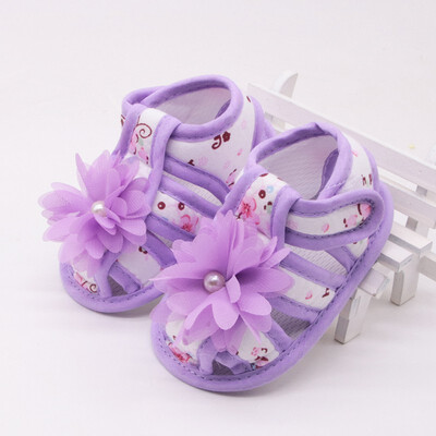 

Newborn Baby Girl Shoes Brand Flower Toddler Infant Fabric Little Girl Baby Walker First Shoe summer 2018 First Walkers
