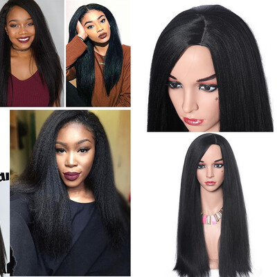 

〖Follure〗Womens Fashion Wig Black Synthetic Hair Long Wigs Wave Straig Wig