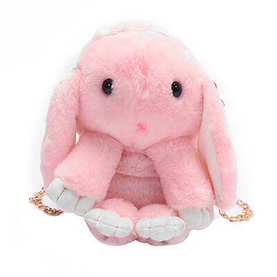 

New Winter Plush Handbag Women Messenger Bag Bunny Shoulder Crossbody Bag