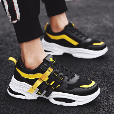 

Fashion shoes mens tide shoes ins super fire old shoes wild casual increase breathable running sports