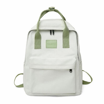 

Contrast Color Backpack Women Girls Large Capacity Canvas Handbags Knapsack
