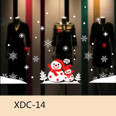 

Christmas Snowman Snowflake Window Sticker Static Home Kids Room Decoration