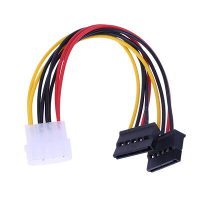 

4Pin IDE to 2 Serial ATA SATA Y Splitter Hard Drive Power Adapter Cable