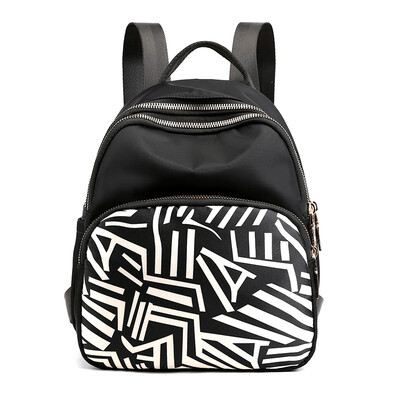 

Printed Shoulder Bag Fashion Printed Backpack Women Shoulder Simple Ethnic Style Light Travel Bag