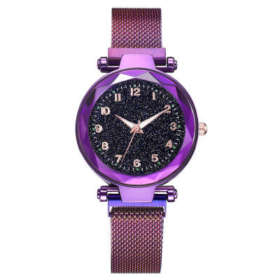 

Luxury Luminous Women Watches Starry Sky Magnetic Female Wristwatch Fashion Rhinestone Clock Relogio Feminino Montre Femme