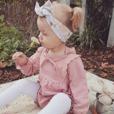 

Newborn Kids Baby Girls Clothes Long Sleeve Lace Romper Jumpsuit Overall Outfit