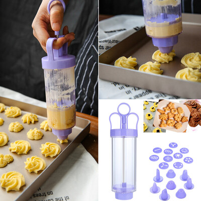 

Siaonvr Cookie Biscuit Making Maker Pump Press Machine Decor Kitchen Mold Tools Set