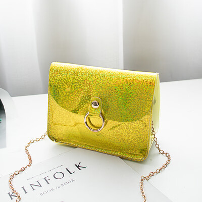 

2019 New Style Sequined Hot Sale Women Flap PVC PU Shoulder Bag Tote Jelly Purse Wallet Handbag Satchel Lady