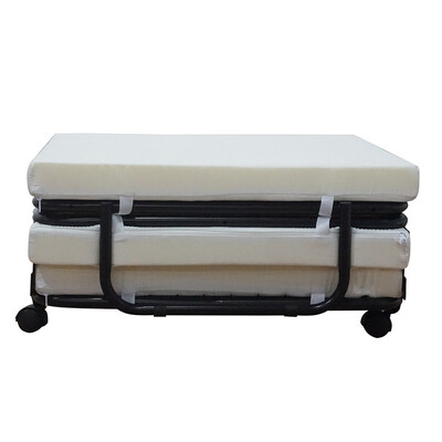 

Folding Convertible Sofa Bed Ottoman Couch Mattress Lounge Bed Sleeper wCasters
