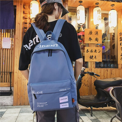 

Schoolbag female Korean high school ins wind Harajuku ulzzang high school schoolbag mens backpack backpack fashion