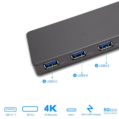 

USB 31 Type-C 4K 60Hz Adapter w USB Docking USB C to HD Converter USB 30 Docking for HDTV Projector