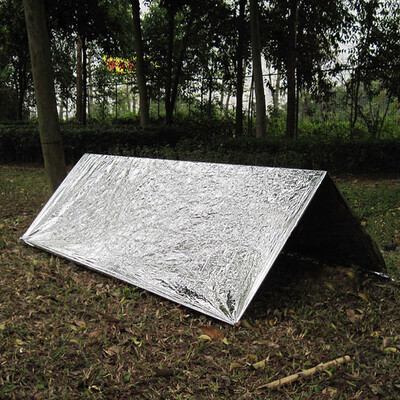 

Aluminum Film Camping Hiking Tent Survival Emergency Shelter Tent Sleeping Bag