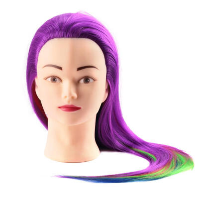 

Greensen Hairdressing Training Styling Practice Colors Wig Dummy Mannequin Head with Hair