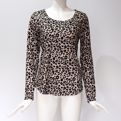 

Women Autumn Tshirt Leopard T Shirt Short Sleeve Casual Tops Tees Women Loose Streetwear T-shirt Camisas Mujer
