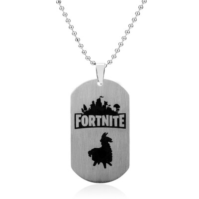 

New Hot Game Fortnite Dog Tag Necklaces Pendant Men Fashion Casual Male Necklace Jewelry Gifts