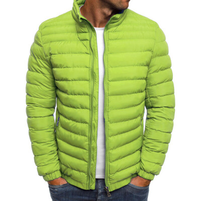 

Toponeto Mens Autumn Winter Zipper Warm Down Jacket Packable Light Top Quality Coat