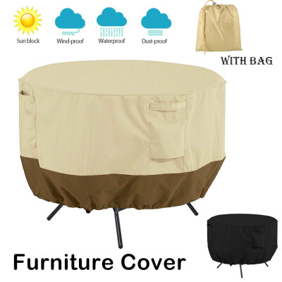 

Waterproof Outdoor Garden Patio Furniture Round Table Cover Rain Cover Oxford Sofa Protection Set Dustproof Covers