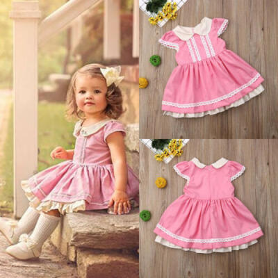 

Baby Dress Party Cotton Blend Tutu Flower Girls Wedding Prom Bridesmaid Dresses