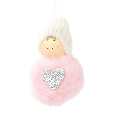 

Holiday Tree Decoration Knitted Pom Pom Plush Doll Christmas Pendant Drop finial Ornaments Xmas