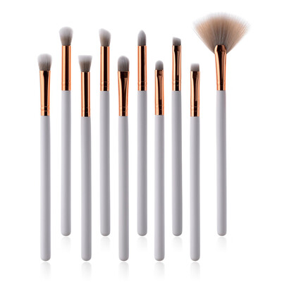 

〖Follure〗10Pcs Pro Makeup Brushes Set Foundation Powder Eyeshadow Eyeliner Lip Brush Tool