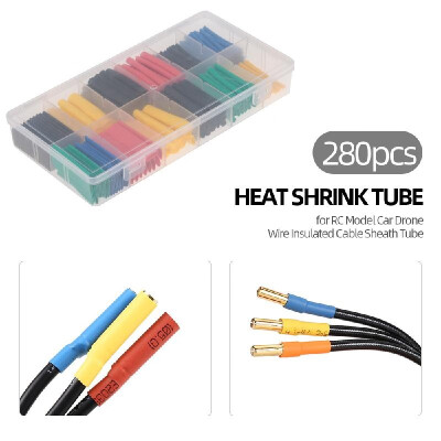 

280pcs Shrink Assortment Heat Shrink Tube for RC Model Car Drone Wire Insulated Cable Sheath Tube