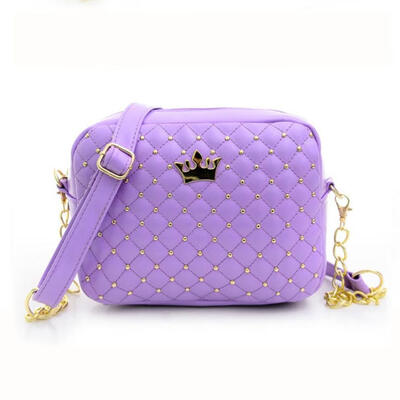 

Small Women Bag Fashion Handbag With Crown Mini Rivet Shoulder Bags Women Messenger Bag 2019 Bolso Sac A Main