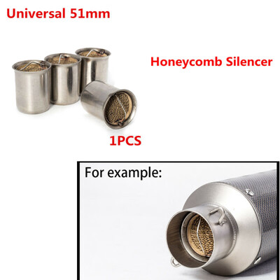 

51mm Motorcycle Exhaust Muffler Stainless Steel DB Killer Silencer Noise Reduce