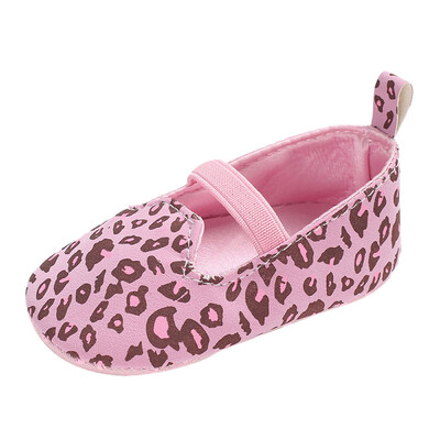 

Toddler Cute Girl Leopard Print Soft Newborn Anti-slip Baby Shoes
