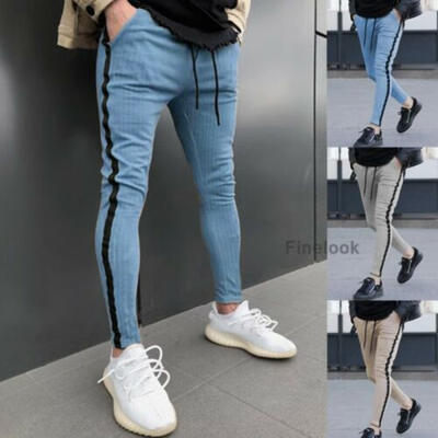 

Men Long Casual Sport Pants Gym Slim Fit Trousers Running Joggers Gym Sweatpants