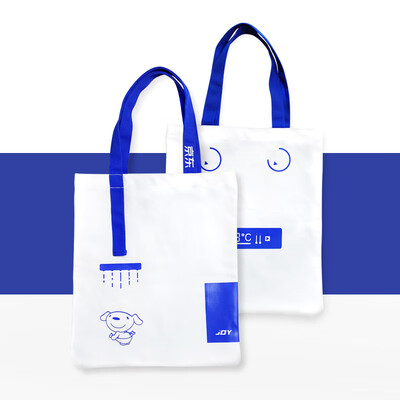 

JOY Life Series Creative White Canvas Bag