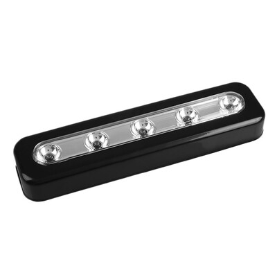 

Gobestart 5X Bright Battery Operated Bulb Stick On Push On Strip Lights Kitchen Shed